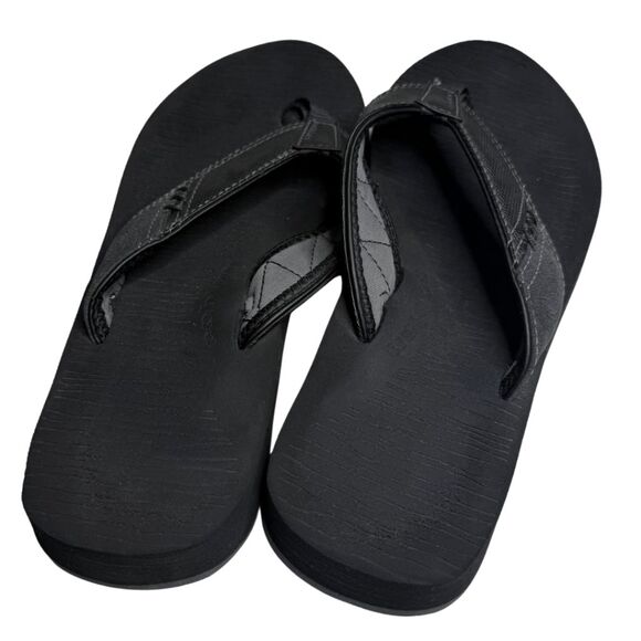 Cobian Men's Floater Comfort Thong Flip Flop Beach Sandals Black Size 10 - Picture 1 of 7